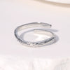 Wholesale Simple Geometric 18K Gold Plated Stainless Steel Adjustable Irregular Rings For Women