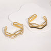 Wholesale Simple Geometric 18K Goldplated Stainless Steel Bracelet Highend Accessible Luxury Style