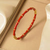 Wholesale Simple Geometric Oil Dripping Stainless Steel And Titanium Steel Bracelets