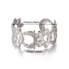 Wholesale Simple Geometric Open Circle Electroplated Stainless Steel Titanium Steel Metal Silver Bracelet