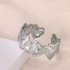 Wholesale Simple Geometric Open Circle Electroplated Stainless Steel Titanium Steel Metal Silver Bracelet