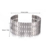 Wholesale Simple Geometric Open Circle Electroplated Stainless Steel Titanium Steel Metal Silver Bracelet