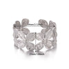 Wholesale Simple Geometric Open Circle Electroplated Stainless Steel Titanium Steel Metal Silver Bracelet