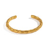 Wholesale Simple Geometric Plain Hoop Bracelet For Women Stainless Steel Electroplated Light Luxury Highend Accessory Jewelry