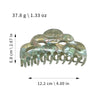 Wholesale Simple Geometric Pvc Handmade Hair Grab Clip For Women