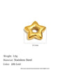 Wholesale Simple Geometric Round Stainless Steel Vacuum Plated Ring Pendant Jewelry