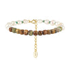 Wholesale Simple Geometric 925 Silver Electroplated Bracelet For Women With Freshwater Pearl