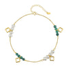 Wholesale Simple Geometric 925 Silver Electroplated Bracelet For Women With Freshwater Pearl