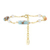 Wholesale Simple Geometric 925 Silver Electroplated Bracelet For Women With Freshwater Pearl