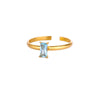 Wholesale Simple Geometric Square Stainless Steel Inlaid Zircon Women's Ring With Electroplating