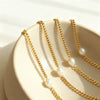 Wholesale Simple Geometric Stainless Steel Electroplated Cuban Chain Choker Necklace For Women