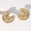 Wholesale Simple Geometric Stainless Steel Electroplated Earrings For Women