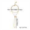 Wholesale Simple Geometric Stainless Steel Electroplated Flowerembellished Zircon Multilayer Finger Chain Stackable Bracelet For Women