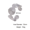 Wholesale Simple Geometric Stainless Steel Electroplated Open Bracelet Nonfading