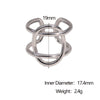 Wholesale Simple Geometric Stainless Steel Electroplated Open Ring For Women