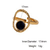 Wholesale Simple Geometric Stainless Steel Electroplated Open Ring Jewelry For Women