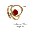 Wholesale Simple Geometric Stainless Steel Electroplated Open Ring Jewelry For Women