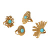 Wholesale Simple Geometric Stainless Steel Electroplated Open Rings For Women