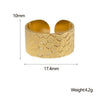 Wholesale Simple Geometric Stainless Steel Electroplated Ring And Bracelet For Women