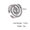 Wholesale Simple Geometric Stainless Steel Electroplated Ring For Women