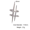 Wholesale Simple Geometric Stainless Steel Electroplated Women's Rings