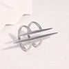 Wholesale Simple Geometric Stainless Steel Electroplated Women's Rings