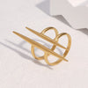 Wholesale Simple Geometric Stainless Steel Electroplated Women's Rings