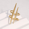 Wholesale Simple Geometric Stainless Steel Electroplated Women's Rings
