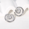 Wholesale Simple Geometric Stainless Steel Goldplated Earrings For Women