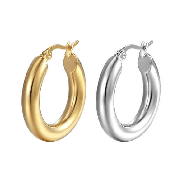 Wholesale Simple Geometric Stainless Steel Jewelry For Women With 18K Gold Plated Electroplating