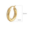 Wholesale Simple Geometric Stainless Steel Jewelry For Women With 18K Gold Plated Electroplating