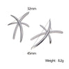 Wholesale Simple Geometric Stainless Steel 18K Gold Plated Earrings For Women