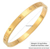 Wholesale Simple Geometric Stainless Steel 18K Gold Plated Zircon Bracelet High End Jewelry
