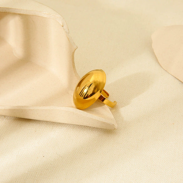 Wholesale Simple Geometric Stainless Steel Polished Ring And Bracelet For Women