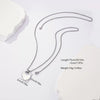 Wholesale Simple Geometric Stainless Steel Polished Sweater Chain Long Necklace