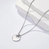 Wholesale Simple Geometric Stainless Steel Polished Sweater Chain Long Necklace