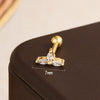 Wholesale Simple Geometric Stainless Steel Stud Earring With Electroplating For Women