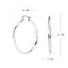Wholesale Simple Geometric 925 Sterling Silver Hollow Tube Hoop Earrings With Lace Twist Texture Electroplated For Women