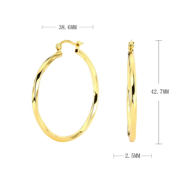 Wholesale Simple Geometric 925 Sterling Silver Hollow Tube Hoop Earrings With Lace Twist Texture Electroplated For Women