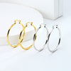 Wholesale Simple Geometric 925 Sterling Silver Hollow Tube Hoop Earrings With Lace Twist Texture Electroplated For Women