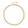 Wholesale Simple Geometric Texture Titanium Steel Chain Necklace For Girls With Pvd Vacuum Real Gold Electroplating