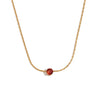 Wholesale Simple Geometric Titanium Steel Pendant Stainless Steel Superfine Woven Chain Mini Zircon Electroplated Women's Necklace