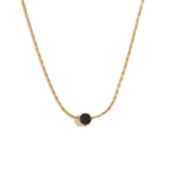 Wholesale Simple Geometric Titanium Steel Pendant Stainless Steel Superfine Woven Chain Mini Zircon Electroplated Women's Necklace