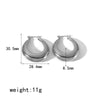 Wholesale Simple Geometric Ushape Stainless Steel Electroplated Earrings For Women