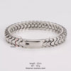 Wholesale Simple Geometric Wave Shape Electroplated Stainless Steel Magnetic Men's Bracelet