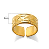 Wholesale Simple Geometric Widesided Stainless Steel Electroplated Ring For Men And Women Couples