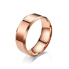 Wholesale Simple Glossy Mirror Polished Stainless Steel Rings With Geometric Style For Unisex