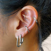 Wholesale Simple Glossy Women's Ushaped Earrings Set