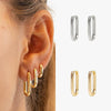 Wholesale Simple Glossy Women's Ushaped Earrings Set