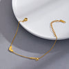 Wholesale Simple Gold Inlaid Heart Shape Titanium Steel Bracelet For Women